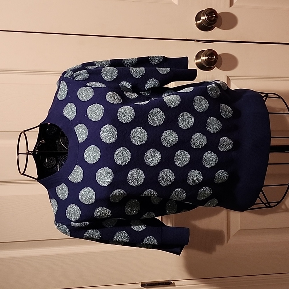 NWT Kate Spade seaside dot sweater short sleeve